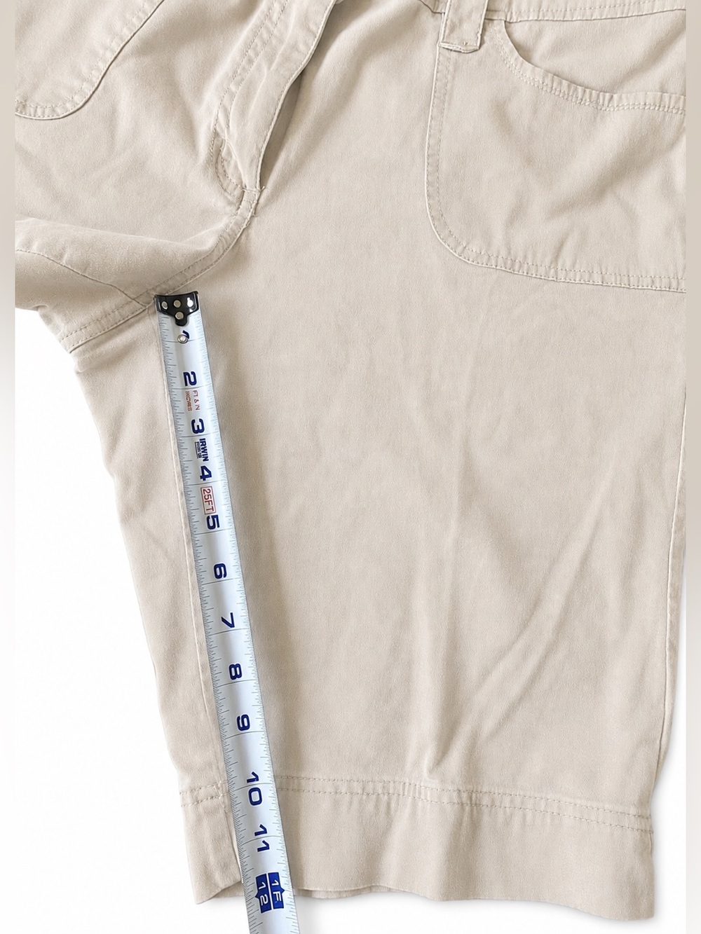 Chico's Light Beige Bermuda Shorts 14 - Picture 4 of 9